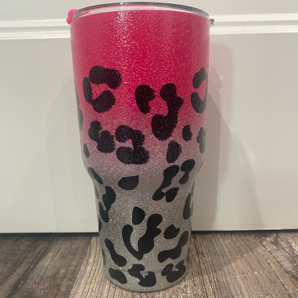 Pink Leopard 32oz Cup